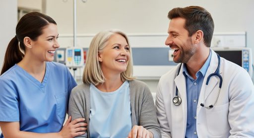 Arts in gesprek met patiënt tijdens een polikliniekbezoek