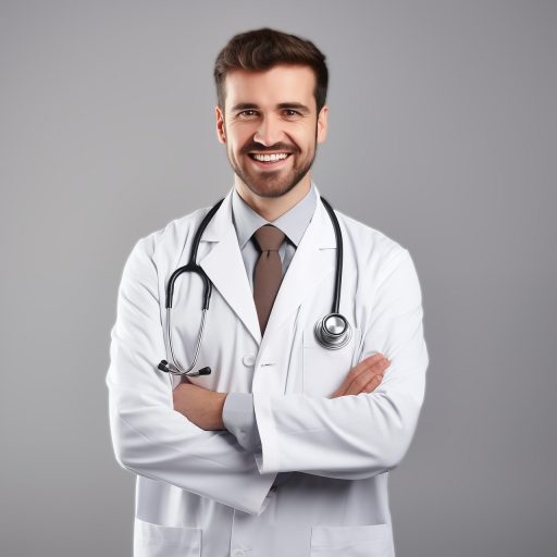 Man in gesprek met een arts over gezondheidsklachten